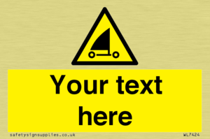 Custom Warning sand yachting