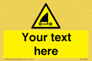 Custom Warning sand yachting