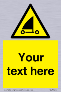 Custom Warning sand yachting