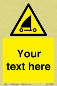 Custom Warning sand yachting