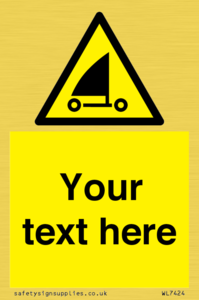 Custom Warning sand yachting