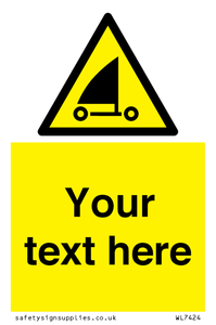 Custom Warning sand yachting