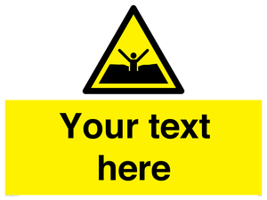 Custom Warning quicksand mud or silt