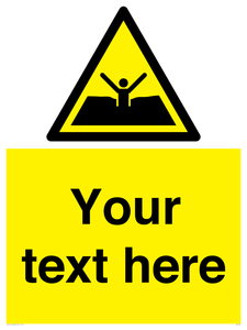 Custom Warning quicksand mud or silt