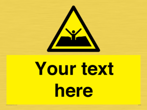 Custom Warning quicksand mud or silt