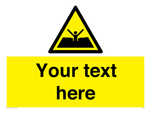 Custom Warning quicksand mud or silt