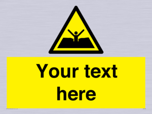 Custom Warning quicksand mud or silt