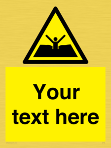Custom Warning quicksand mud or silt