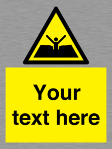 Custom Warning quicksand mud or silt