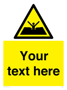 Custom Warning quicksand mud or silt