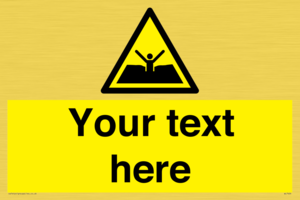 Custom Warning quicksand mud or silt