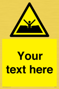 Custom Warning quicksand mud or silt