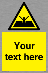 Custom Warning quicksand mud or silt