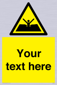 Custom Warning quicksand mud or silt