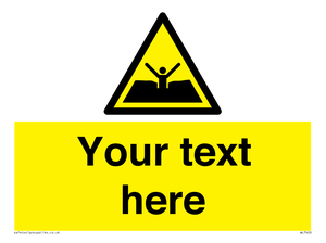 Custom Warning quicksand mud or silt