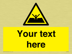 Custom Warning quicksand mud or silt