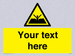 Custom Warning quicksand mud or silt