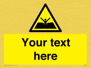 Custom Warning quicksand mud or silt