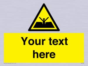 Custom Warning quicksand mud or silt