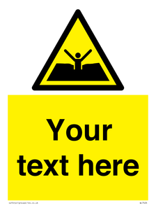 Custom Warning quicksand mud or silt