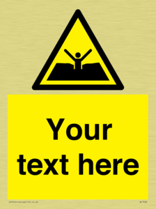 Custom Warning quicksand mud or silt