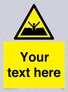 Custom Warning quicksand mud or silt
