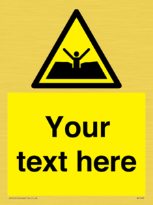 Custom Warning quicksand mud or silt