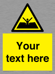 Custom Warning quicksand mud or silt