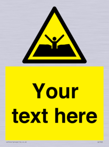Custom Warning quicksand mud or silt