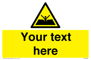 Custom Warning quicksand mud or silt