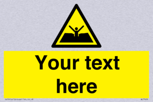 Custom Warning quicksand mud or silt