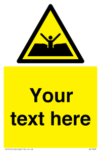 Custom Warning quicksand mud or silt