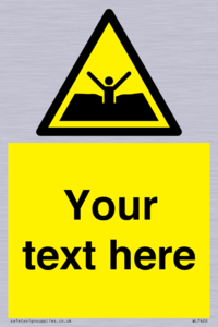 Custom Warning quicksand mud or silt