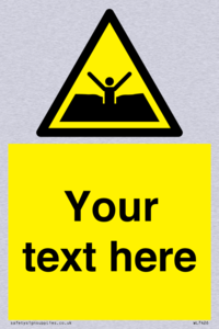 Custom Warning quicksand mud or silt