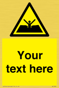 Custom Warning quicksand mud or silt