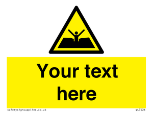 Custom Warning quicksand mud or silt