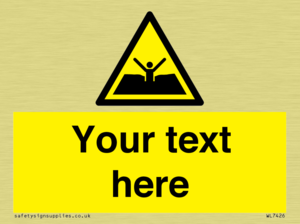 Custom Warning quicksand mud or silt