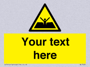 Custom Warning quicksand mud or silt