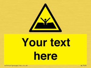 Custom Warning quicksand mud or silt