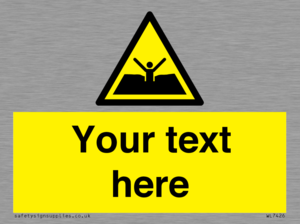 Custom Warning quicksand mud or silt