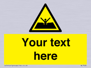 Custom Warning quicksand mud or silt