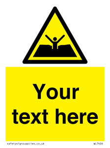 Custom Warning quicksand mud or silt