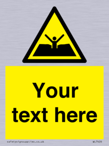 Custom Warning quicksand mud or silt