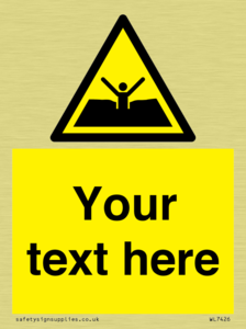 Custom Warning quicksand mud or silt