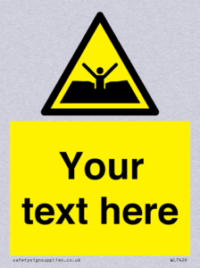 Custom Warning quicksand mud or silt