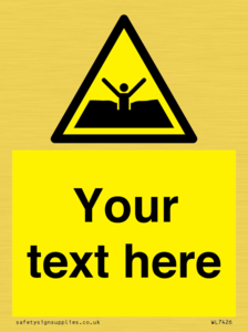 Custom Warning quicksand mud or silt