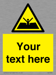 Custom Warning quicksand mud or silt