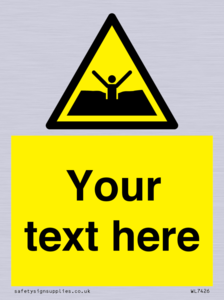 Custom Warning quicksand mud or silt