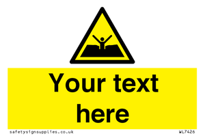 Custom Warning quicksand mud or silt