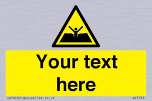 Custom Warning quicksand mud or silt